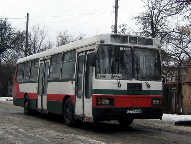 ЛАЗ-А173 на маршруте "Полтава - Мачехи" в Полтаве