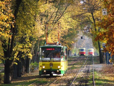 Трамвай кафе в Киеве