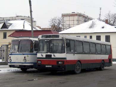 ЛАЗ А173 на маршруте «Полтава — Мачехи» в Полтаве