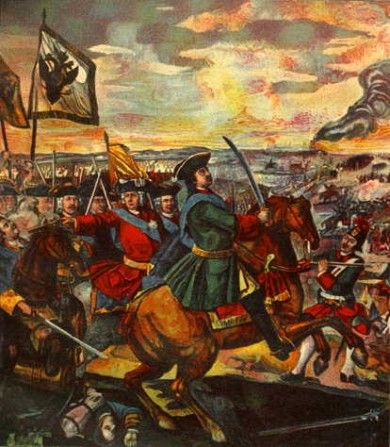 Картина «Полтавская битва», автор: М.В. Ломоносов
