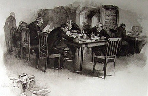 Иллюстрация к книге «Мертвые души», Н.В. Гоголь, 1900г.
