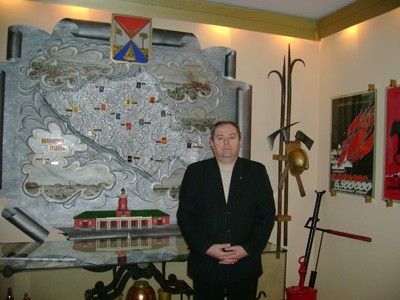 Завідувач пожежно-технічної виставки В’ячеслав Вишня