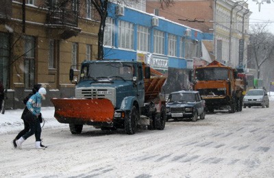 Снегоуборочная техника на ул. Ленина