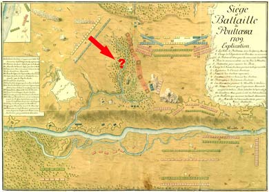 Карта-план Полтавської битви