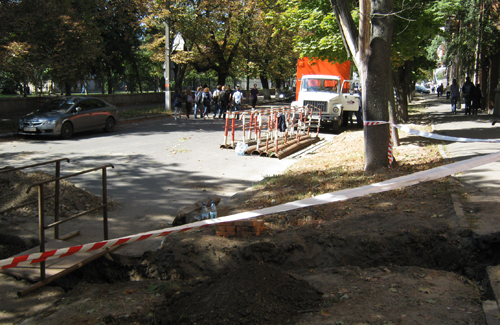 Часть улицы Шевченко в Полтаве перекрыли на неделю