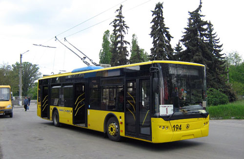 ЛАЗ-Е183 у Кременчуці, придбаний у 2008 році