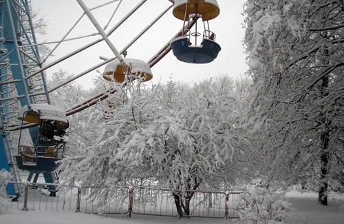 Колесо обозрения в кременчугском парке «Приднепровский»