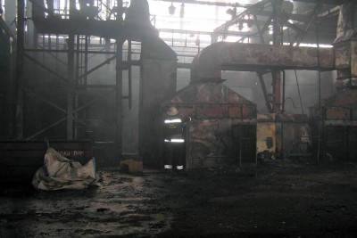 Пожарные спасли Крюковский вагоностроительный завод