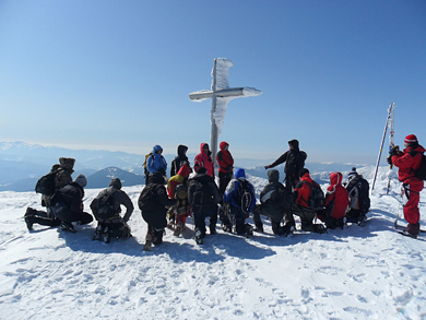 Альпіністи привітали полтавок з 8 Березня на Говерлі