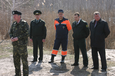 У Полтавській області відбулися спільні навчання по гасінню лісових пожеж