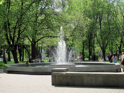 фонтан в Петровском парке