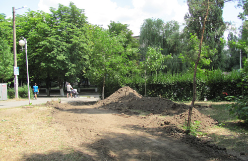 Реконструкція парку воїнів-інтернаціоналістів у Полтаві