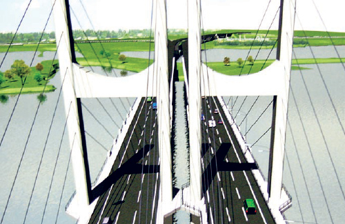 Проект моста через Днепр в Кременчуге