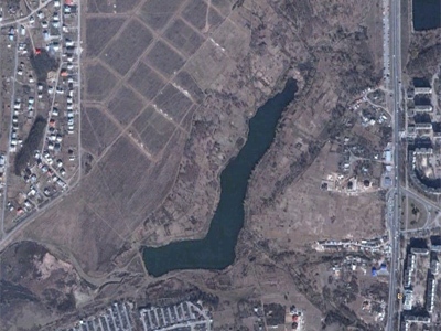 Шилівський ставок. 2007 рік. Google Earth.