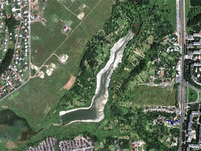 Шилівський ставок. 2011 рік. Google Earth.