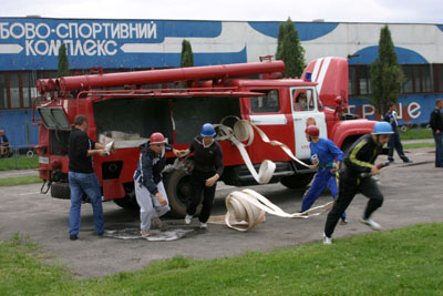 Проведено обласні змагання з пожежно-прикладного спорту