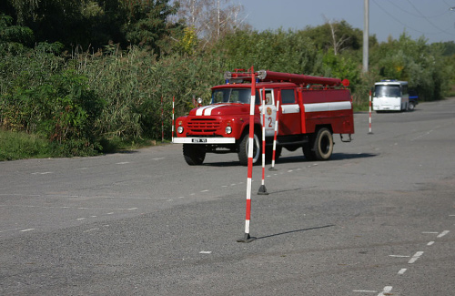В Полтаві змагалися водії пожежних автомобілів