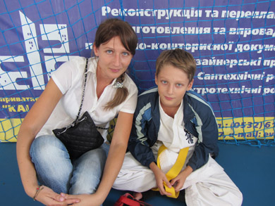 Александр Рябенко и его мама