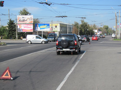 Чергове ДТП на перехресті вулиць Жовтневої та Зіньківської