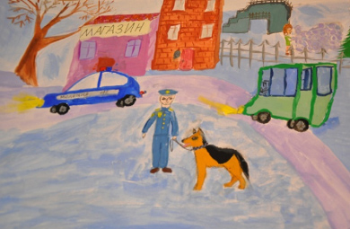 Діти полтавських міліціонерів відобразили роботу батьків у малюнках