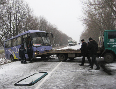 Автобус из Кишинева попал в ДТП под Полтавой