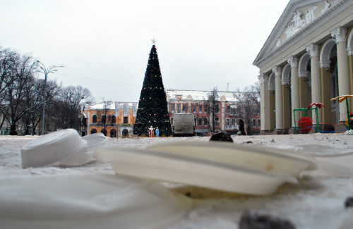 Старий Новий рік Полтава «за традицією» зустріла зі сміттям