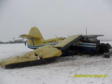 На Житомирщині впав полтавський літак