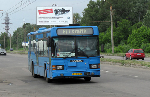 Автобус Scania на Леваде