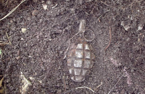 У Полтаві на вулиці Кагамлика знайшли гранату та артснаряд
