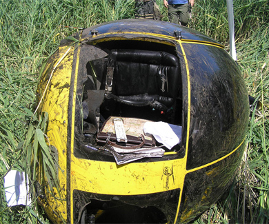 Сегодня в Кременчугском районе упал вертолет летного колледжа