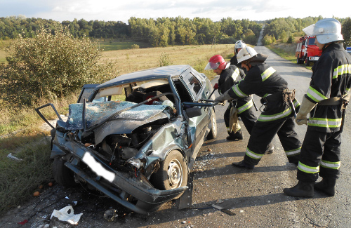 Автомобиль «ВАЗ-21150» после аварии