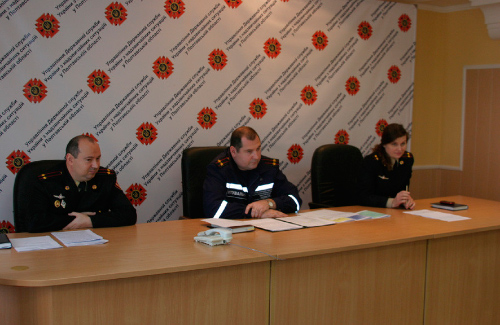 Прес-конференція керівників ДСНС у Полтавській області