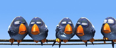 Воробьи из мультфильма «For the Birds» студии «Pixar»