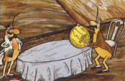 Кадр з мультфільму «Таракан», 1988