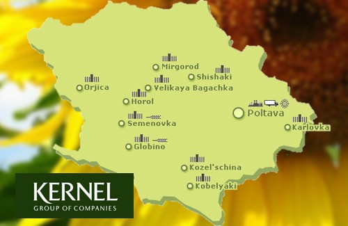 Предприятия «Кернел Групп» в Полтавской области