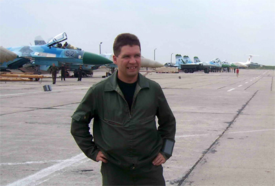Полковник Олег Гесь, ТВО командира авіаційної бригади. Настрій відповідає результату польотів