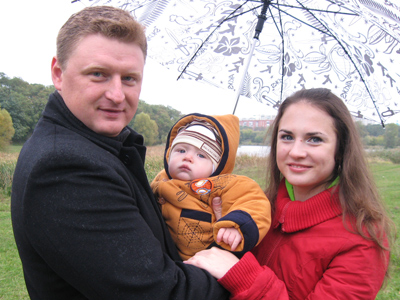 Юрій Синенко з родиною