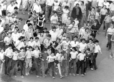 Протести молоді у Тернополі 91-го