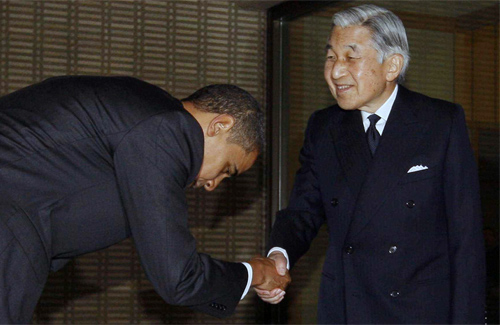 Барак Обама и император Акихито