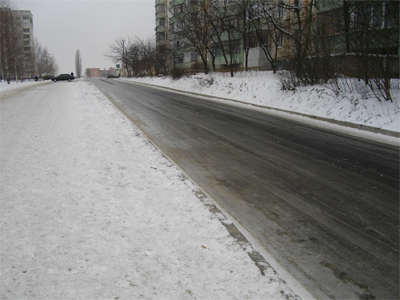 Бульвар Щепотьєва — місцева ковзанка для автомобілів і людей