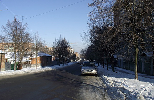 Улица Пролетарская в Полтаве