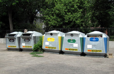 Контейнери для роздільного збору сміття у Кременчуці