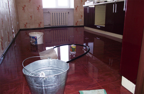 Затопленная квартира в доме на ул. Гожулянской, 26