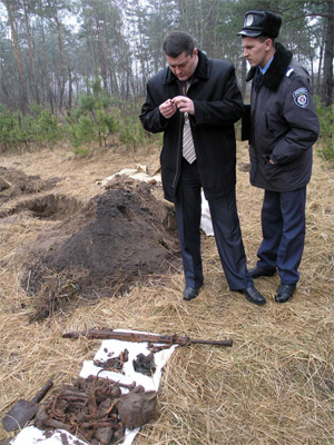На Полтавщине нашли останки солдат из Орловщины