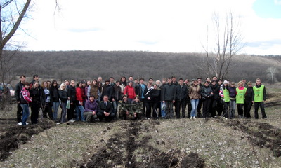 Полтавські студенти посадили 2 гектари лісу