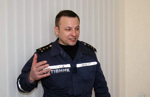 Мирослав Карнаух — начальник отделения СПТ аварийно-спасательной части