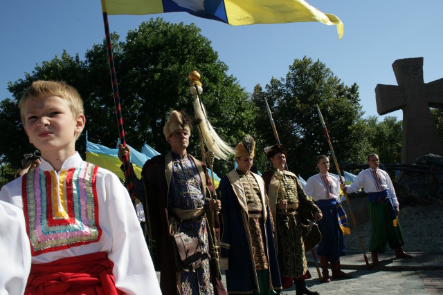 Урочисті заходи біля пам’ятника Козацької слави