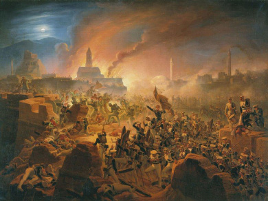 Я.Суходольский. Штурм крепости Ахалцых 15 августа 1828 года