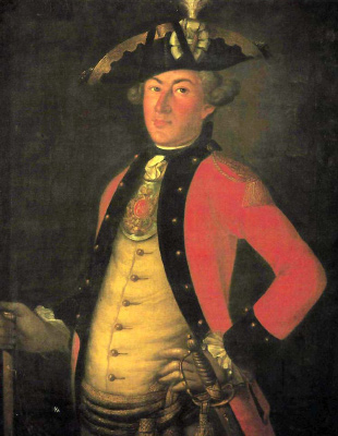 Обер-офицер Бомбардирского полка 1770 года