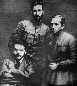 Затонський, Коцюбинський, Бубнов. 1918 р